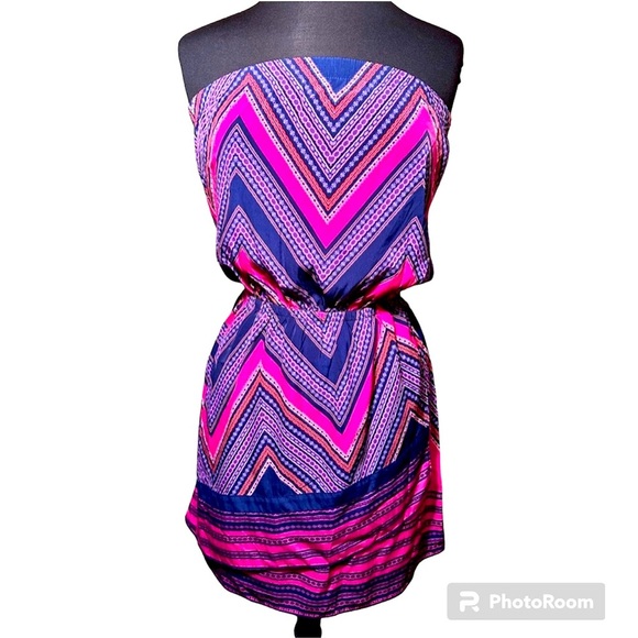 NWT Express strapless faux wrap dress size medium - Picture 1 of 6